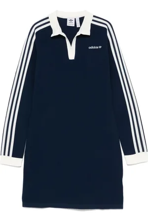 adidas Gestricktes Polo-Minikleid