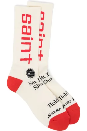 SAINT MXXXXXX Socken mit Logo-Stickerei