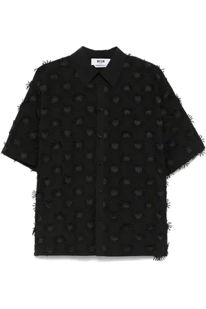 Msgm Hemd mit Sonnenapplikation