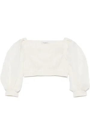 Serafini Cropped-Top aus Voile