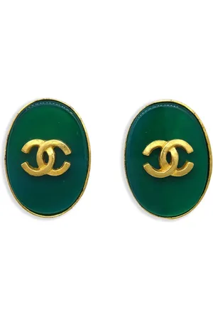 CHANEL 1995 ovale Ohrringe