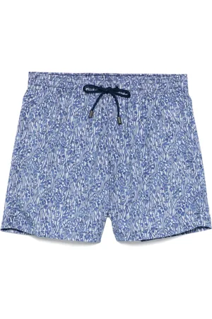 CANALI Badeshorts mit Blumen-Print