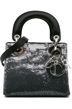 Dior 2016 mini Gradient Lady Dior Satchel-Tasche aus Satin mit Pailletten