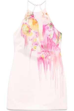 BLUMARINE Minikleid mit Blumen-Print