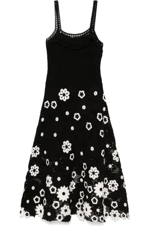 Maje Midikleid mit Stickerei