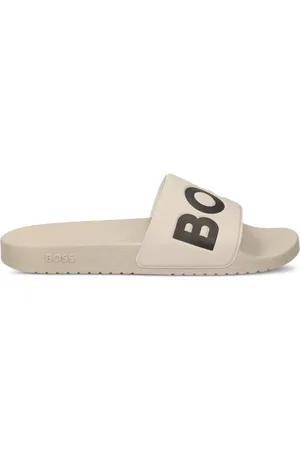 HUGO BOSS Pantoletten mit Logo-Print