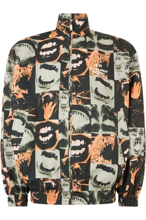 GCDS Oversized-Jacke mit Lippen-Print
