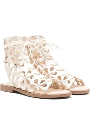 Florens Sandalen mit Blumen-Cut-Outs