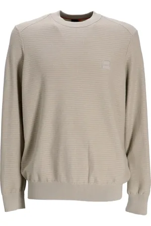 HUGO BOSS Pullover mit Logo-Applikation