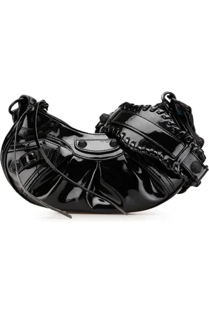 Balenciaga 2000-2024 Motocross Le Cagole XS Umhängetasche aus Lackleder