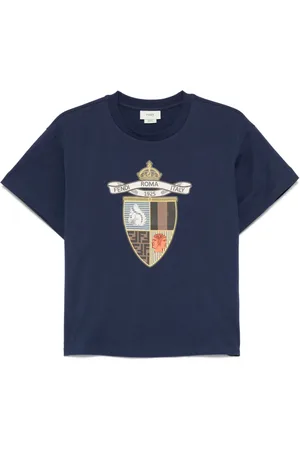 Fendi T-Shirt mit Wappen-Print