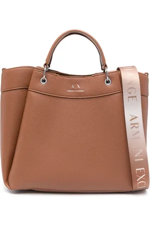 Armani Exchange Große Tote Bag mit Logo-Stempel
