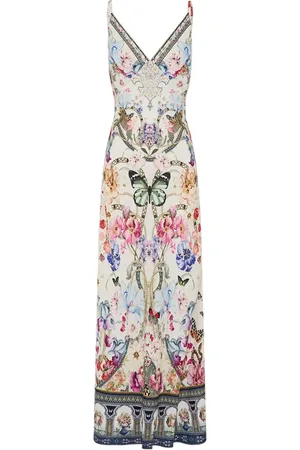 Camilla Maxikleid mit Blumen-Print