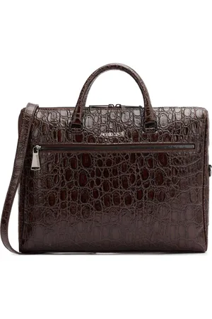 Roberto Cavalli Aktentasche mit Kroko-Effekt