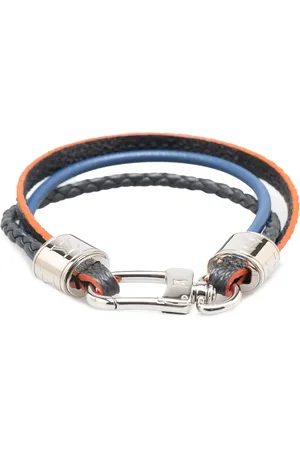 LOUIS VUITTON 2018 Damier Graphite LV Treble Armband