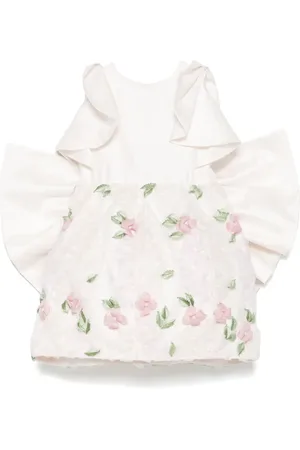 Maison Ava Kleid mit Blumenapplikation