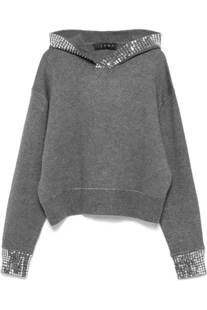 Kaos Hoodie mit Paillettendetail