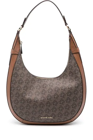 Michael Kors Preston Schultertasche mit Monogrammmuster