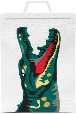 Lacoste Tote Bag mit Kroko-Print