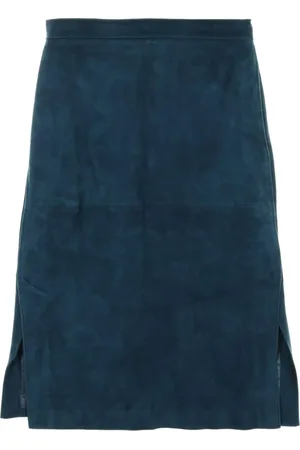 Gucci 2000s Midirock aus Wildleder