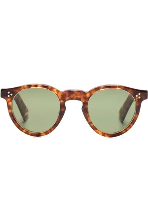 LESCA Urbi Sonnenbrille mit rundem Gestell