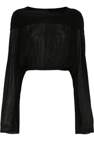 Rick Owens Cropped-Bluse mit Kapuze