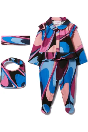 PUCCI Junior Strampler-Set mit Onde-Print