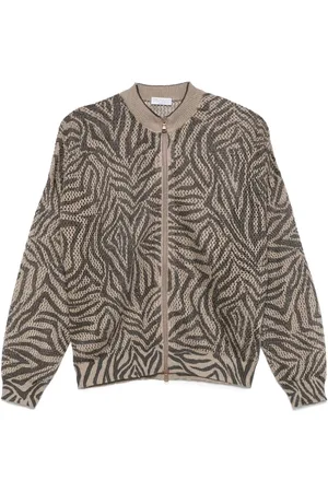 Brunello Cucinelli Cardigan mit Lochstrickmuster