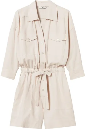 Twin-Set Playsuit mit Logo-Schild