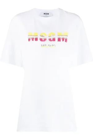 Msgm T-Shirt mit Pailletten-Logo
