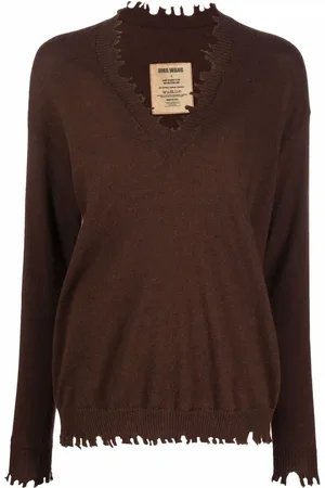 UMA WANG Kaschmirpullover mit V-Ausschnitt