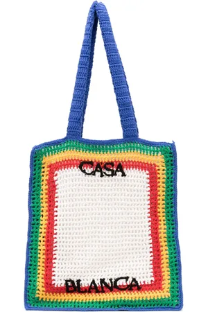 Casablanca Gehäkelter Shopper mit Streifen