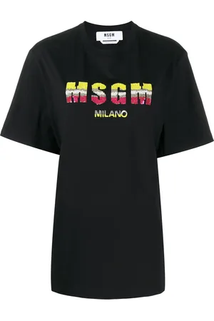 Msgm T-Shirt mit Pailletten-Logo