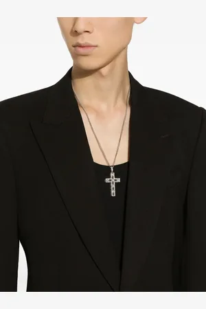 Dolce & Gabbana 18kt Tradition Weißgoldanhänger mit Diamanten