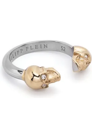 Philipp Plein Offener Ring mit Totenkopf