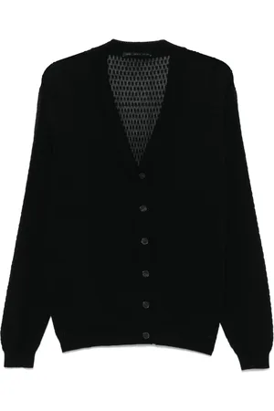 LOW BRAND Cardigan mit Lochstrickmuster