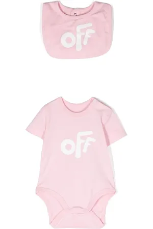 OFF-WHITE Strampler-Set mit Logo-Print
