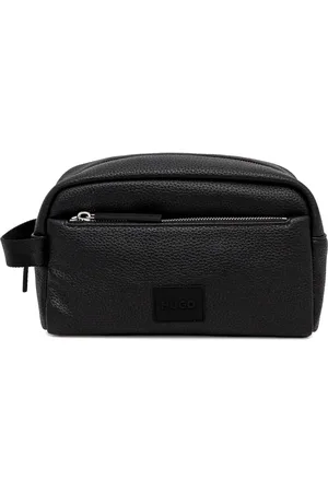 HUGO BOSS Waschbeutel mit Logo-Applikation