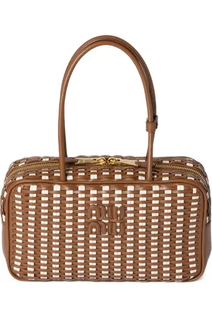 Miu Miu Bea Tote Bag mit gewebter Optik