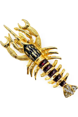 JENNIFER GIBSON JEWELLERY 1980s Lobster Brosche