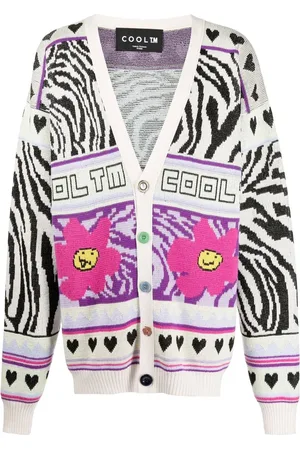 COOL T.M Cardigan mit Intarsienmuster