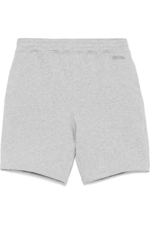 Ermenegildo Zegna Joggingshorts mit Logo-Stickerei