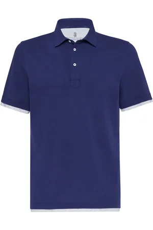 Brunello Cucinelli Poloshirt im Layering-Look