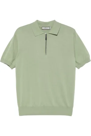 CANALI Poloshirt mit Reißverschluss