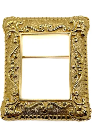 JENNIFER GIBSON JEWELLERY 1980s x Givenchy Picture Frame Brosche