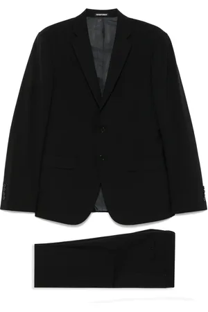 Emporio Armani Einreihiger Anzug aus Wollstretch