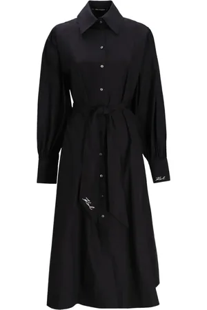 Karl Lagerfeld Midikleid mit Logo-Verzierung