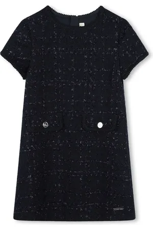 Michael Kors Tweed-Kleid mit kurzen Ärmeln