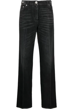 VERSACE Gerade High-Rise-Jeans