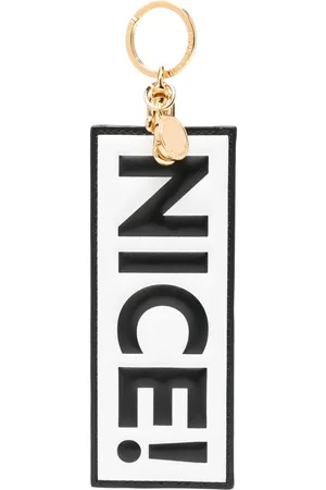 Moschino Schlüsselanhänger mit Slogan-Print